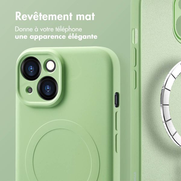 imoshion Coque Couleur avec MagSafe iPhone 15 - Vert