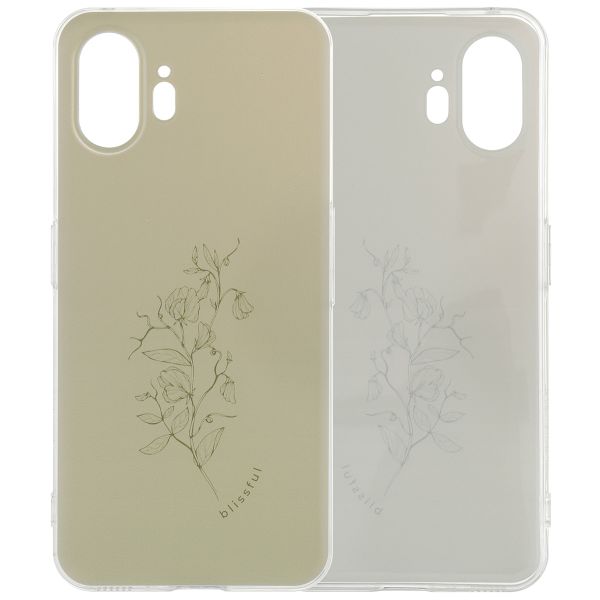 imoshion Coque Design Nothing Phone (2) - Floral Green