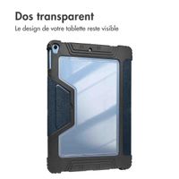 Accezz Coque tablette Rugged Trifold Apple iPad 11 (2025) 11 pouces A16 / iPad 10 (2022) 10.9 pouces - Bleu foncé