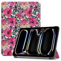 imoshion Coque tablette Design Trifold Apple iPad Pro 13 (2024) M4 - Floral Water Color