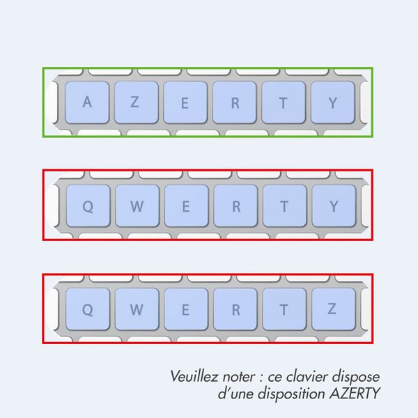 Accezz Étui de tablette portefeuille Bluetooth Clavier Apple iPad 6 (2018) 9.7 pouces / iPad 5 (2017) 9.7 pouces - AZERTY - Noir