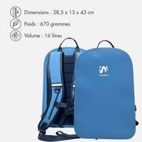 imoshion Sac à dos Hermétique et Étanche 16L - Moyen - Bleu doux