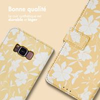 imoshion Étui de télephone portefeuille Design Samsung Galaxy S8 - Yellow Flowers