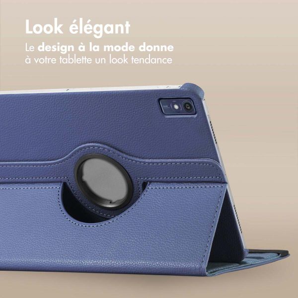 imoshion Coque tablette rotatif à 360° Lenovo Tab P12 - Bleu foncé