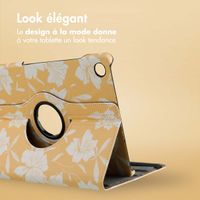 imoshion Coque tablette Design rotatif à 360° Samsung Galaxy Tab A9 Plus - Yellow Flowers