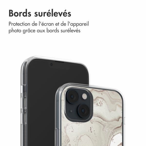 imoshion Coque design pour iPhone 14 - Sandy Marble