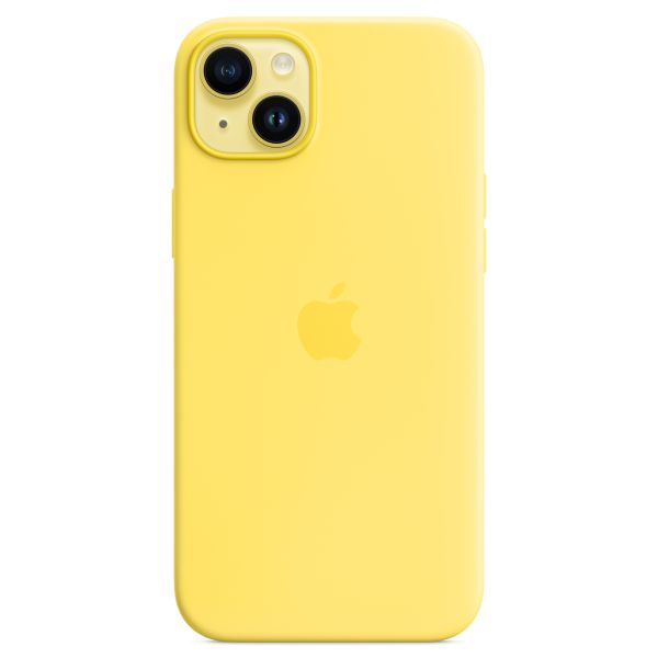 Apple Coque en silicone MagSafe Apple iPhone 14 Plus - Canary Yellow