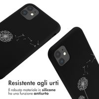 imoshion Coque design en silicone avec cordon Apple iPhone 11 - Dandelion Black