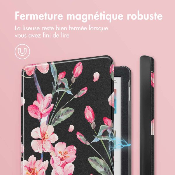 imoshion Design Slim Hard Case Sleepcover Kobo Clara Colour / BW - Blossom