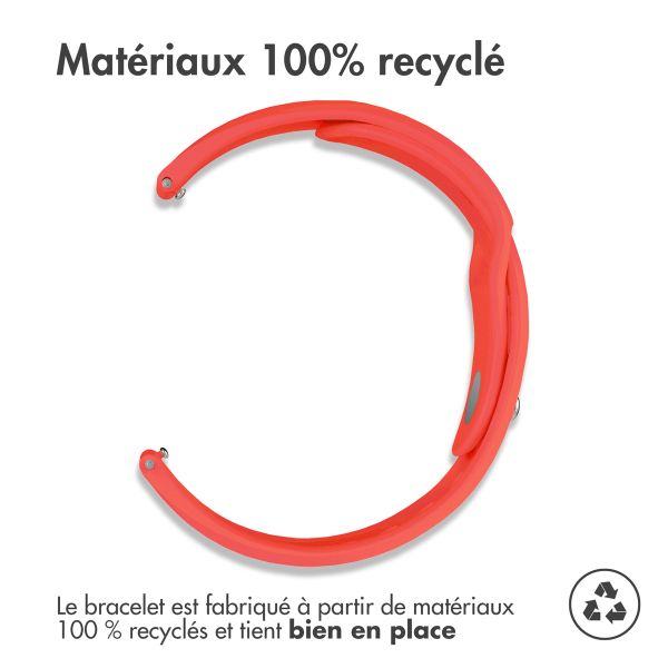 imoshion Bracelet sport en silicone  - Connexion universelle 20 mm - Rouge