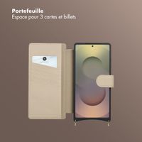 Selencia Étui Riva avec MagSafe et cordon de téléphone Samsung Galaxy S25 Ultra - Beige