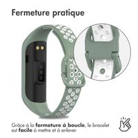 imoshion Bracelet sportif en silicone Samsung Galaxy Fit 2 - Vert / Blanc