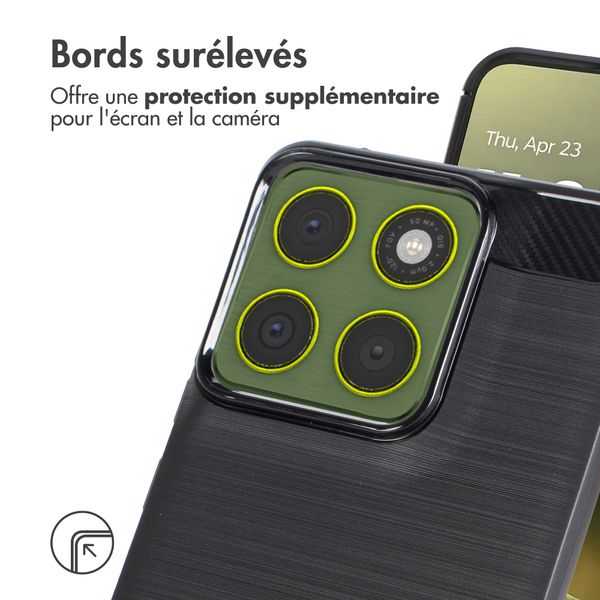 imoshion Coque Brushed Motorola Edge 70 - Noir