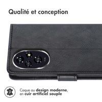 imoshion Étui de téléphone portefeuille Luxe Honor 200 - Noir