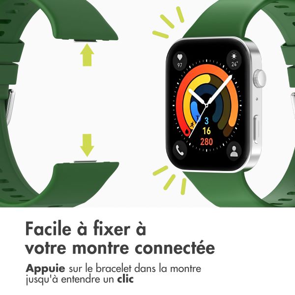 imoshion Bracelet en silicone pour Huawei Watch Fit 3 - Vert