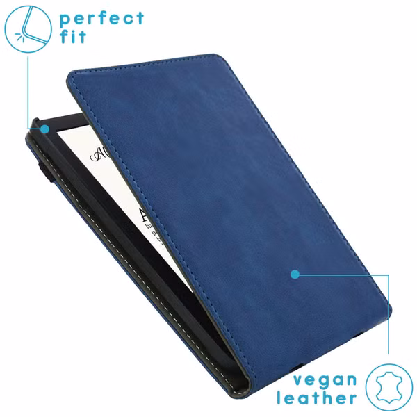 imoshion Étui á rabat Pocketbook Touch Lux 5 / HD 3 / Basic Lux 4 / Vivlio Lux 5 - Bleu foncé