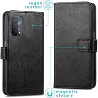 imoshion Étui de télephone portefeuille Oppo A74 (5G) / A54 (5G) - Noir