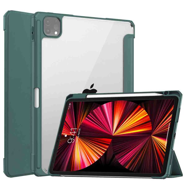 imoshion Coque tablette rigide Trifold Apple iPad Pro 11 (2022 / 2021 / 2020 / 2018) - Vert