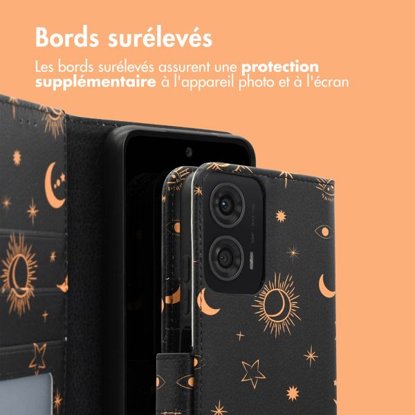 imoshion Étui de télephone portefeuille Design Motorola Moto G24 Power - Sky Black