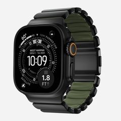 Nomad Bracelet Stratos Apple Watch | 44/45/46/49 mm - Forest Green / Black Titanium