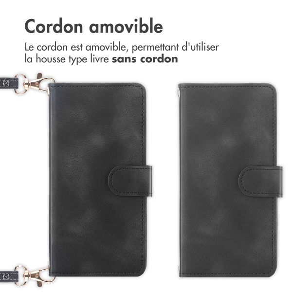 imoshion Etui de télephone portefeuille avec cordon Samsung Galaxy A54 (5G) - Noir