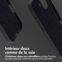 Accezz Coque arrière en cuir avec MagSafe Apple iPhone 17 - Onyx Black