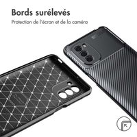 imoshion Coque silicone Carbon Motorola Moto G41 - Noir