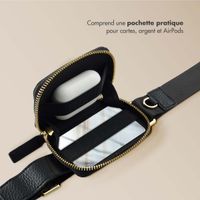 Selencia Cordon de téléphone avec petit sac - Midnight Black