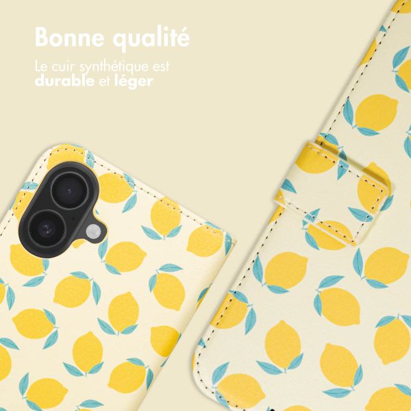 imoshion Étui de télephone portefeuille Design Apple iPhone 17 - Citrus Dream