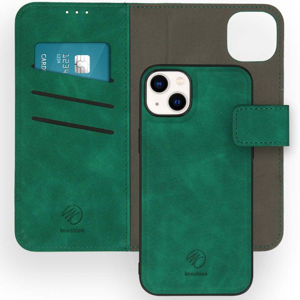 imoshion Etui de téléphone de type portefeuille de luxe 2-en-1 amovible iPhone 14 Plus - Vert foncé