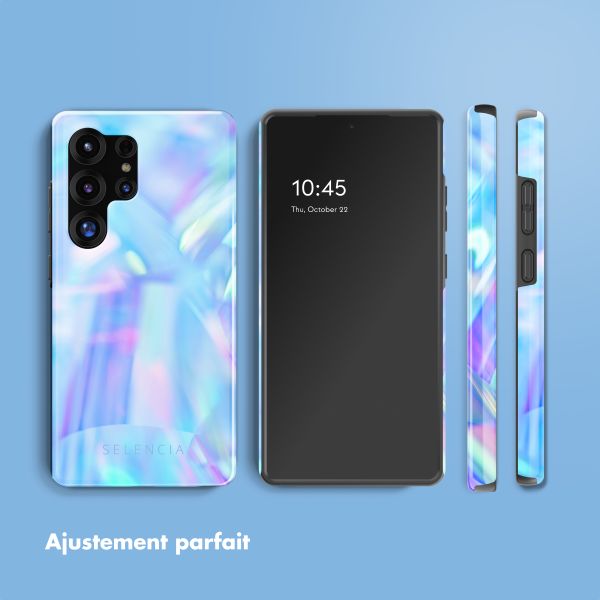 Selencia Coque arrière Vivid Samsung Galaxy S25 Ultra - Holographic Blue Dream