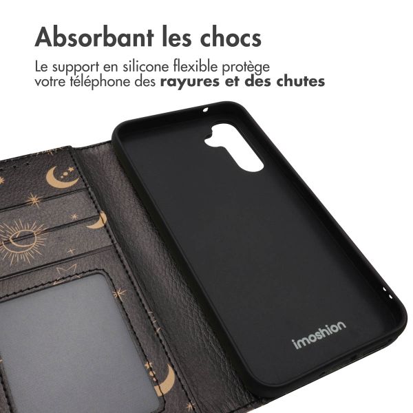 imoshion ﻿Étui de téléphone portefeuille Design Samsung Galaxy A34 (5G) - Sky Black