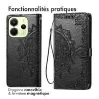 imoshion Etui de télephone Mandala Xiaomi Redmi Note 14 (4G) - Noir