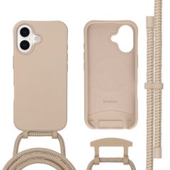 imoshion Coque arrière Color avec cordon amovible et MagSafe Apple iPhone 17 - Nude