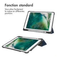 Accezz Coque tablette Rugged Trifold Apple iPad 6 (2018) 9.7 pouces / iPad 5 (2017) 9.7 pouces / Air 2 (2014)/Air 1 (2013) - Bleu foncé