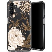 Selencia Coque très protectrice Zarya Fashion Samsung Galaxy A13 (4G) - Golden Flowers