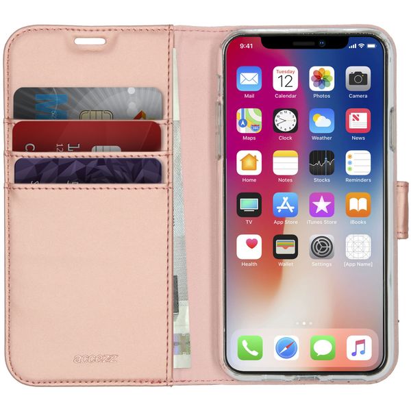 Accezz Étui de téléphone Wallet iPhone 11 Pro Max - Rose Champagne