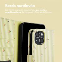 imoshion Étui de télephone portefeuille Design Apple iPhone 15 - Garden Stripes