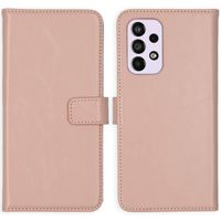 Selencia Étui portefeuille en cuir véritable Samsung Galaxy A33 - Dusty Pink
