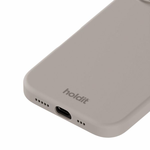 Holdit Coque Silicone iPhone 16 Plus - Taupe