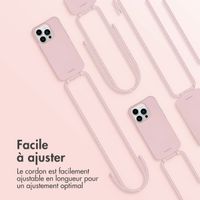 imoshion Coque de couleur avec cordon amovible iPhone 14 Pro - Rose