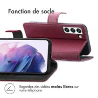 imoshion Étui de télephone portefeuille Samsung Galaxy S21 - Bordeaux
