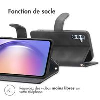 imoshion Etui de téléphone portefeuille avec cordon Samsung Galaxy A54 (5G) - Noir