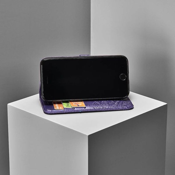 Etui de téléphone portefeuille Samsung Galaxy J6