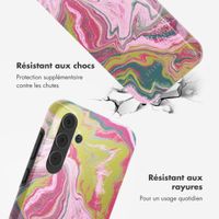Selencia Coque arrière Vivid Samsung Galaxy A55 - Marble Pink