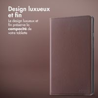 Accezz Coque tablette Classic Samsung Galaxy Tab S10 Plus / Tab S9 FE Plus / Tab S9 Plus - Marron