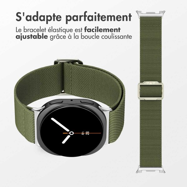 imoshion Bracelet en nylon élastique Samsung Galaxy Watch 8 (Classic) - 40 / 44 / 46mm - Vert