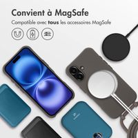 imoshion Coque de couleur avec cordon amovible MagSafe iPhone 16 - Black Coffee