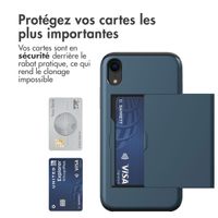 imoshion Coque arrière avec porte-cartes Apple iPhone Xr - Bleu foncé