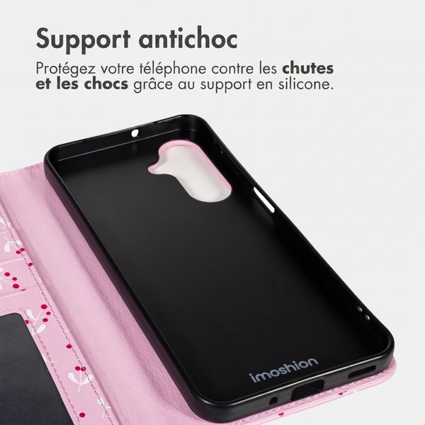 imoshion Étui de télephone portefeuille Design Samsung Galaxy A35 - Blush Berries